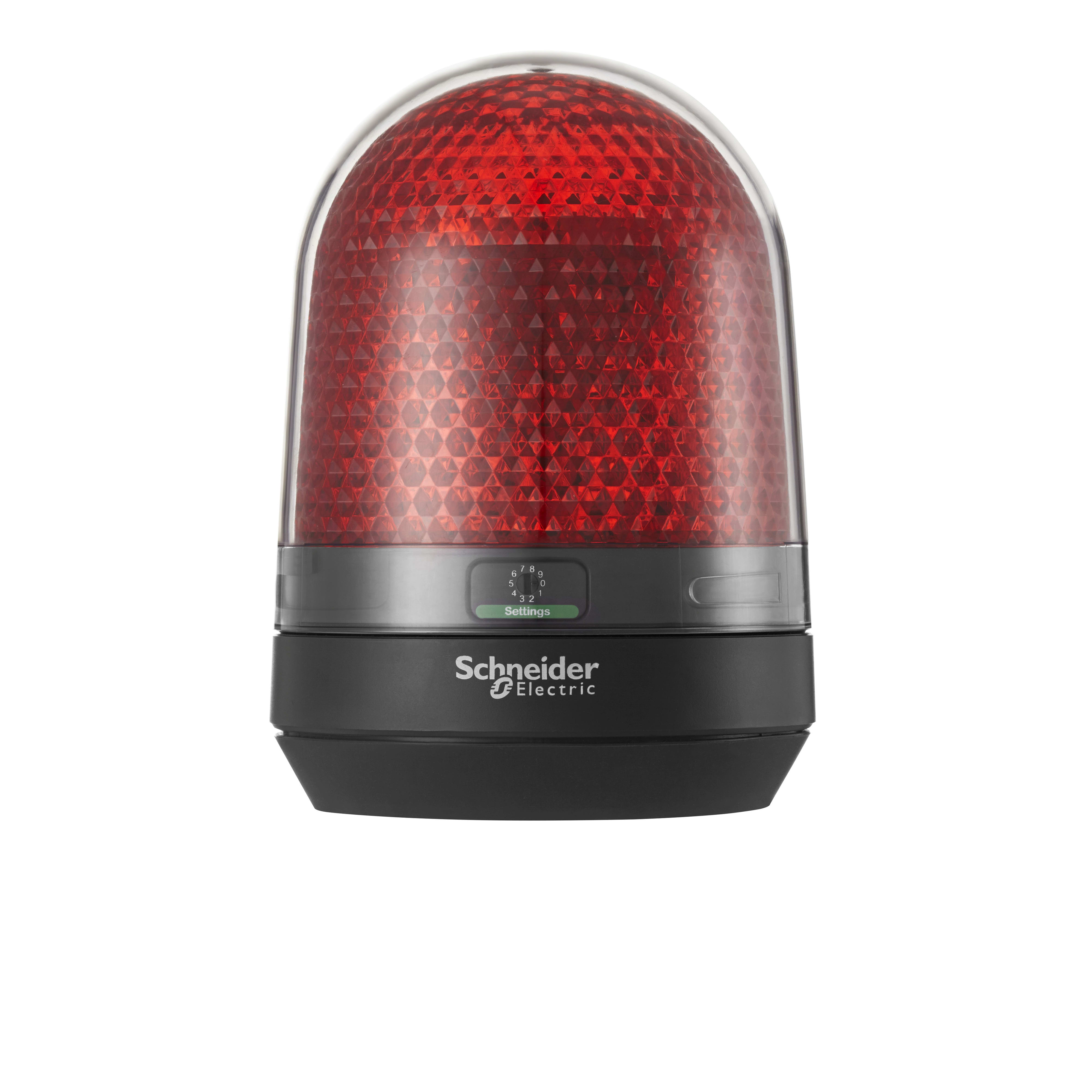 SCHNEIDER ELECTRIC - Dispositivo a luce rotante, senza buzzer, 12-24 VDC, rosso