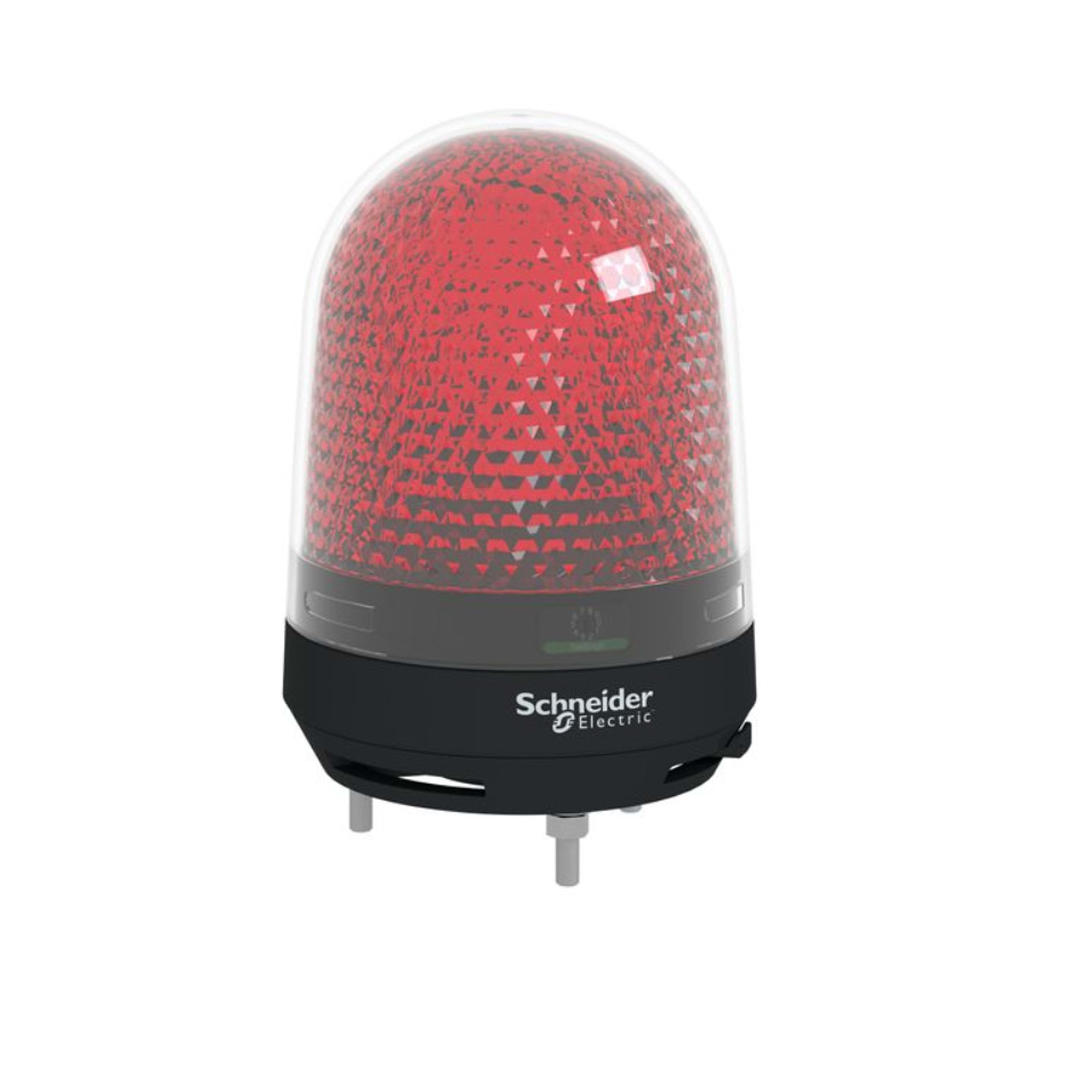 SCHNEIDER ELECTRIC - Dispositivo a luce rotante, con buzzer, 12-24 VDC, rosso