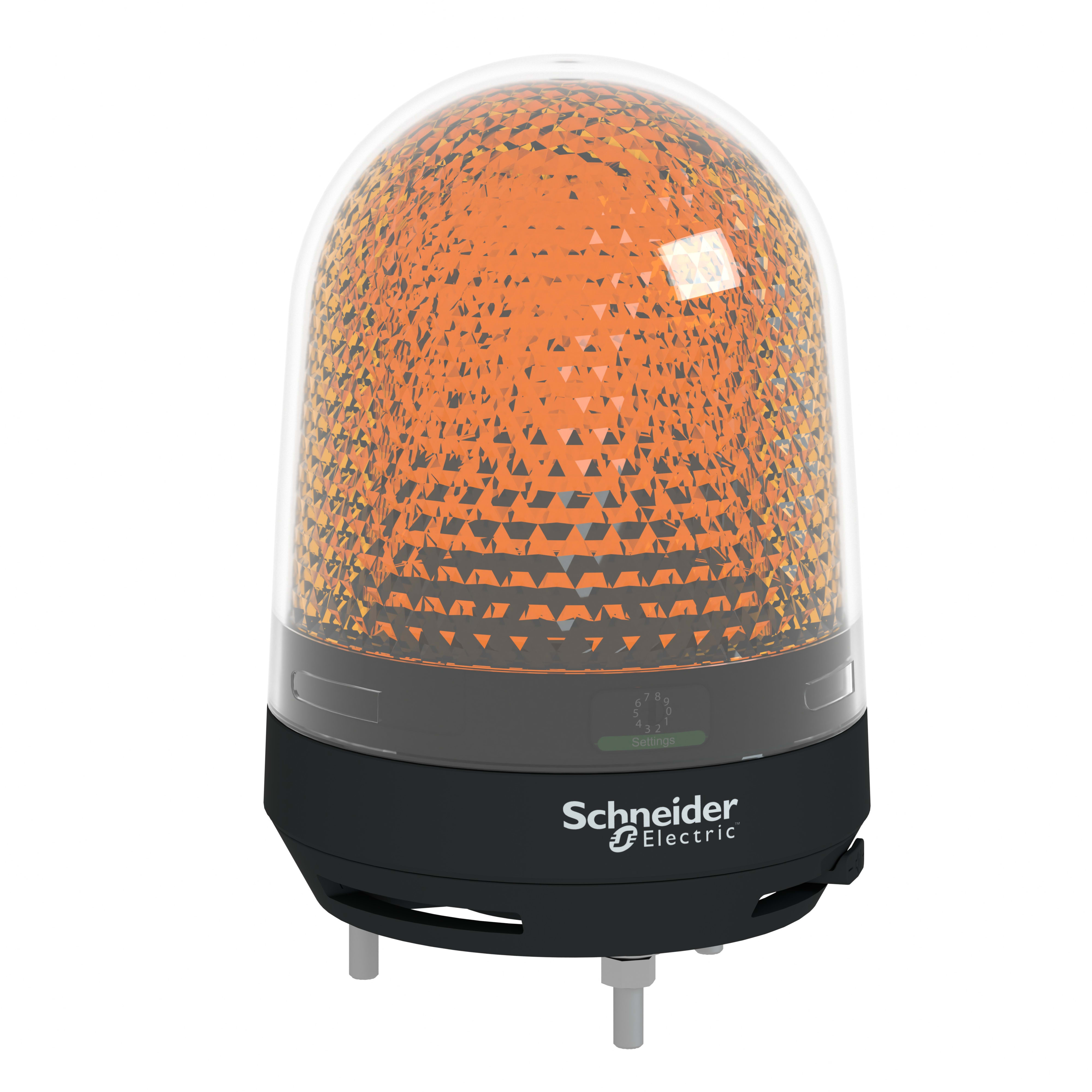SCHNEIDER ELECTRIC - Dispositivo a luce rotante, con buzzer, 12-24 VDC, arancio