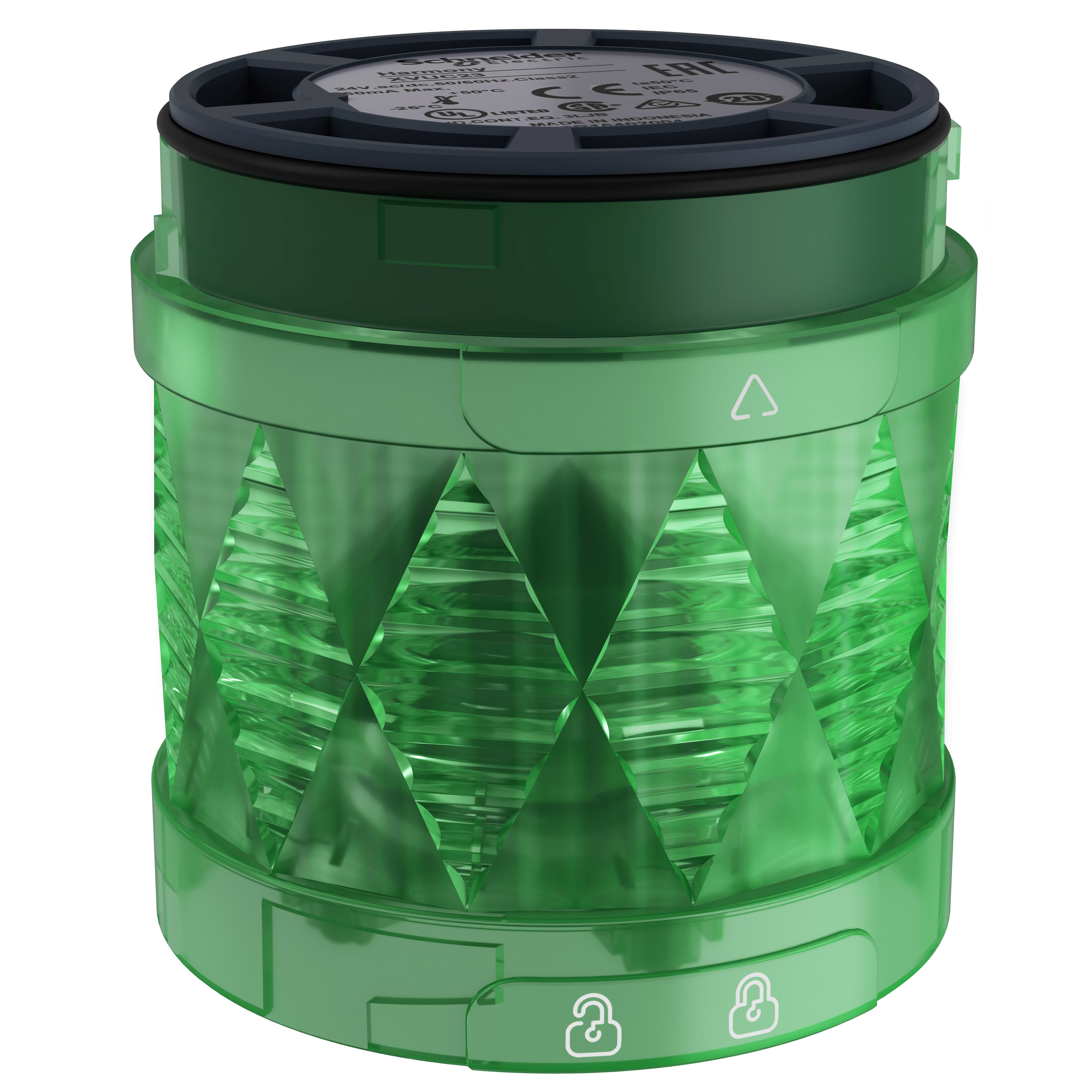 SCHNEIDER ELECTRIC - Elemento luminoso Ø60mm LED - lampeggiante - verde - IP65
