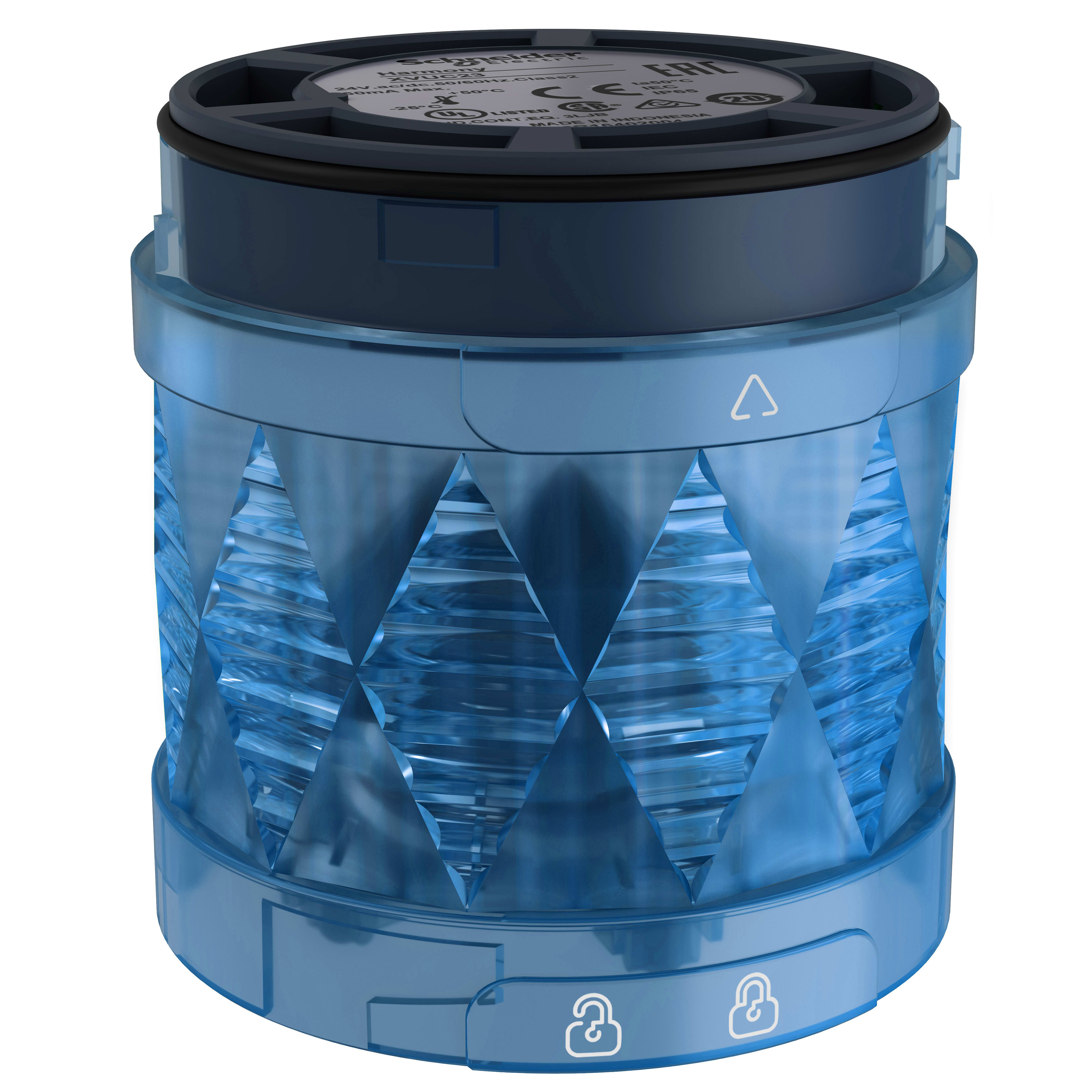 SCHNEIDER ELECTRIC - Elemento luminoso Ø60mm LED - lampeggiante - blu - IP65 XVUC46