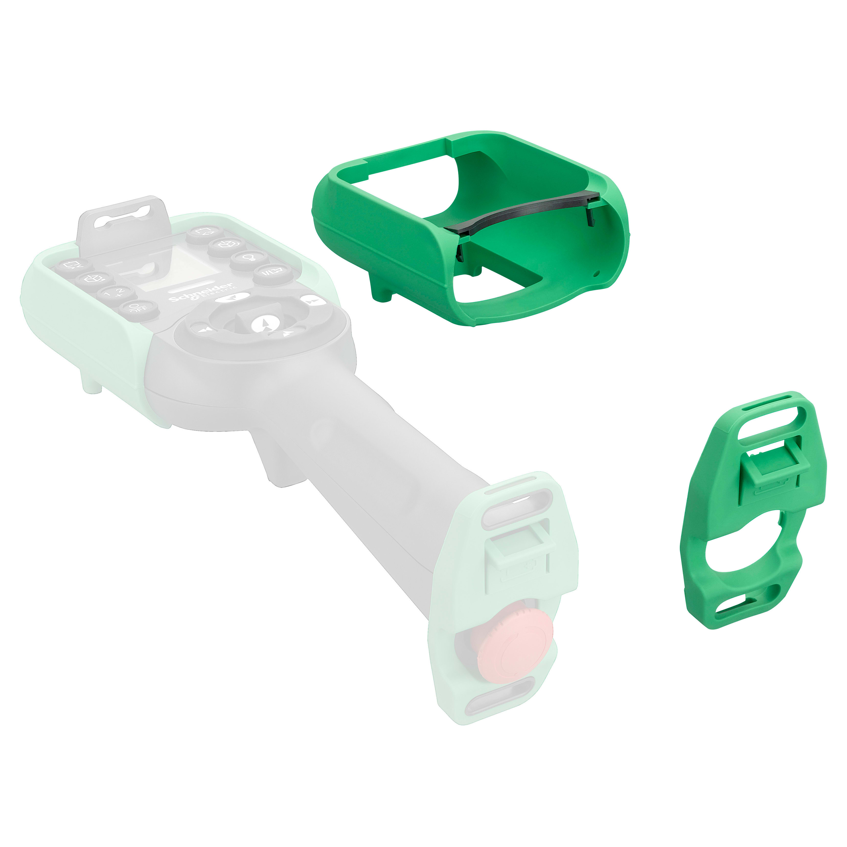 SCHNEIDER ELECTRIC - Kit set protezioni gomma anteriore e posteriore verde