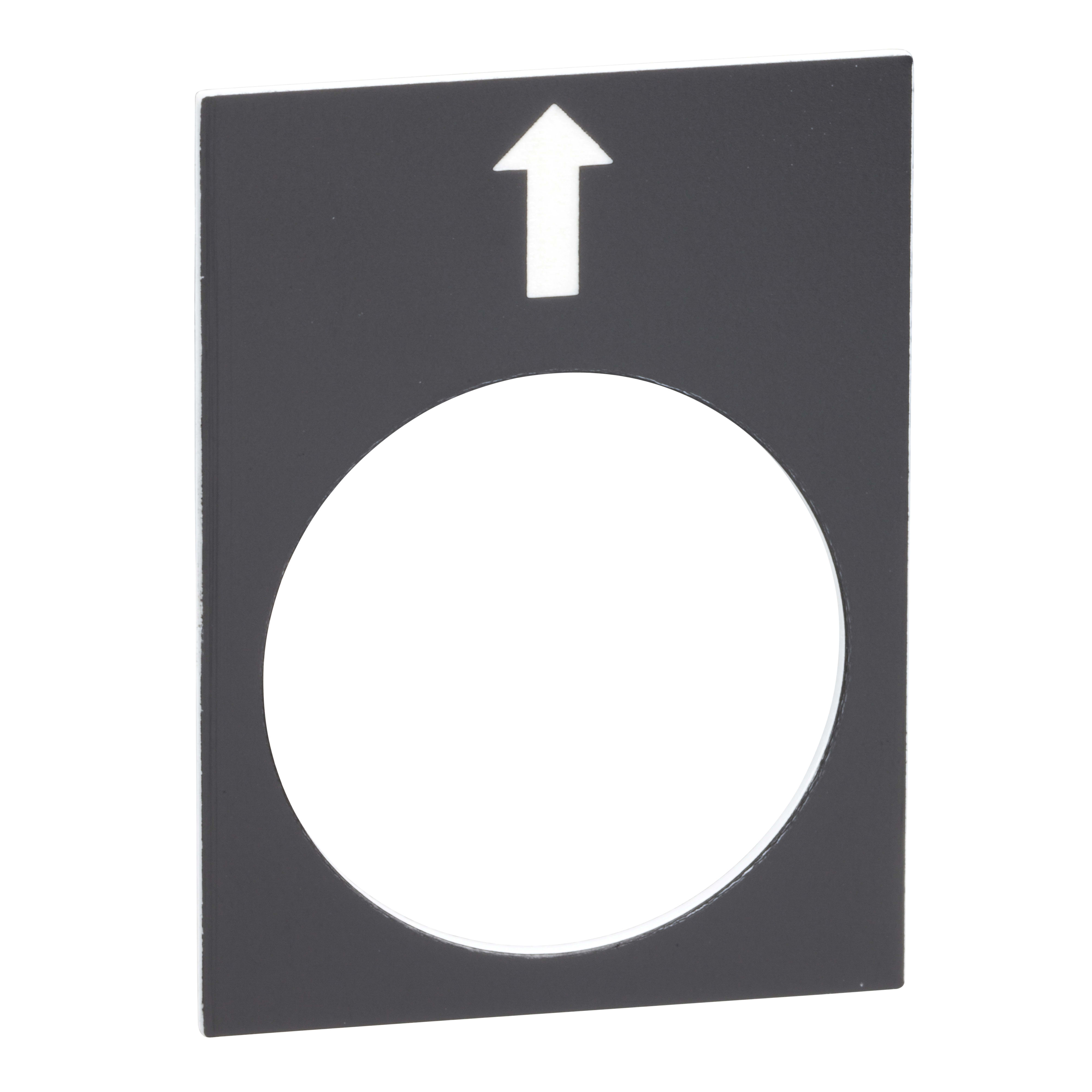 SCHNEIDER ELECTRIC - Etichetta - 30 x 40mm - nera - sx o lento ZB2BY2910