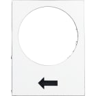 SCHNEIDER ELECTRIC - Etichetta - 30 x 40mm - bianca - sollevamento o dx