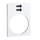 SCHNEIDER ELECTRIC - Etichetta - 30×40mm - bianco - sollevamento o destra, veloce ZB2BY4902