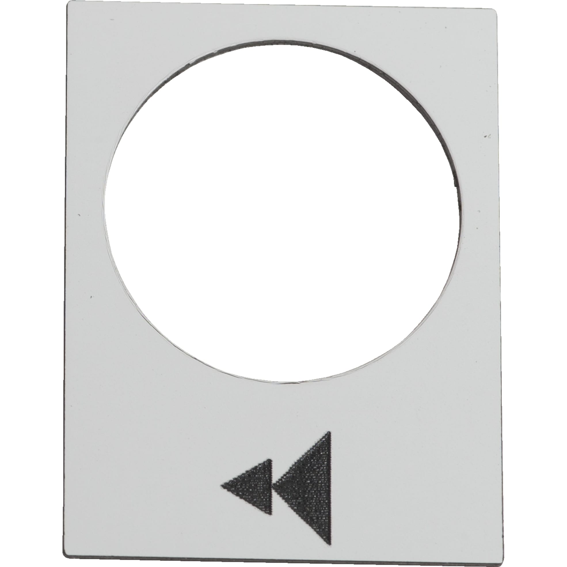 SCHNEIDER ELECTRIC - Etichetta - 30×40mm - bianco - sollevamento o destra, lento-veloce ZB2BY4903