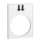 SCHNEIDER ELECTRIC - Etichetta - 30×40mm - bianco - destra, veloce ZB2BY4908