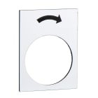 SCHNEIDER ELECTRIC - Etichetta - 30×40mm - bianco - rotazione destra, lento ZB2BY4919