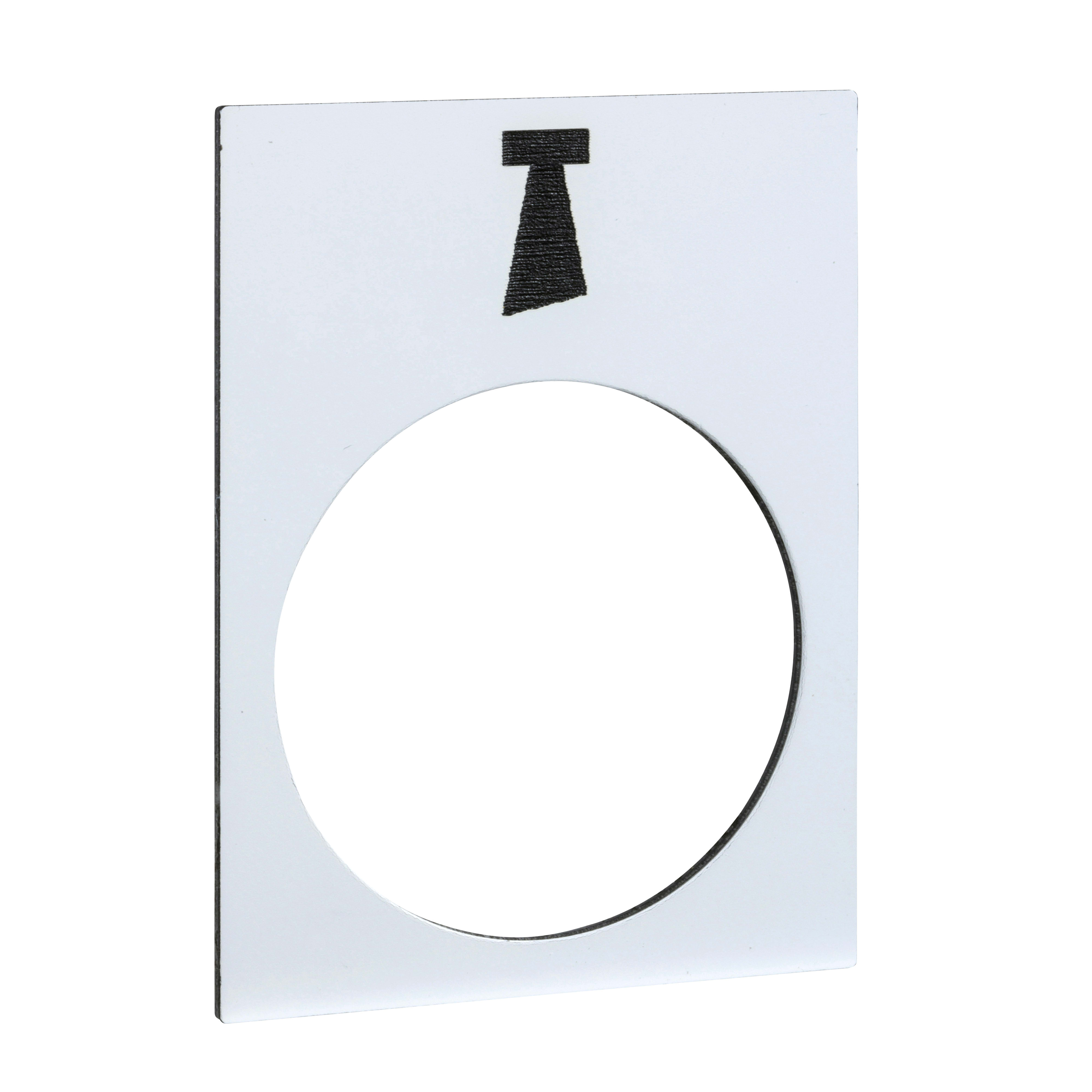 SCHNEIDER ELECTRIC - Etichetta - 30×40mm - bianco - clacson ZB2BY4932