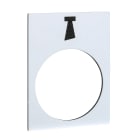 SCHNEIDER ELECTRIC - Etichetta - 30×40mm - bianco - clacson ZB2BY4932