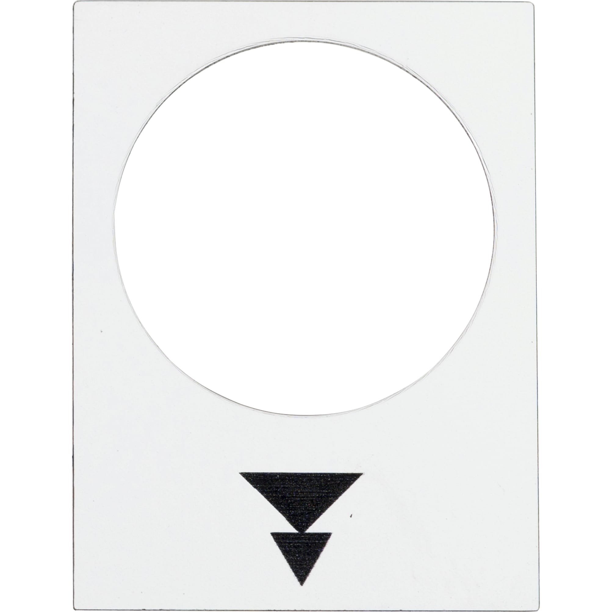 SCHNEIDER ELECTRIC - Etichetta - 30×40mm - bianco - sollevamento, lento-veloce ZB2BY4953