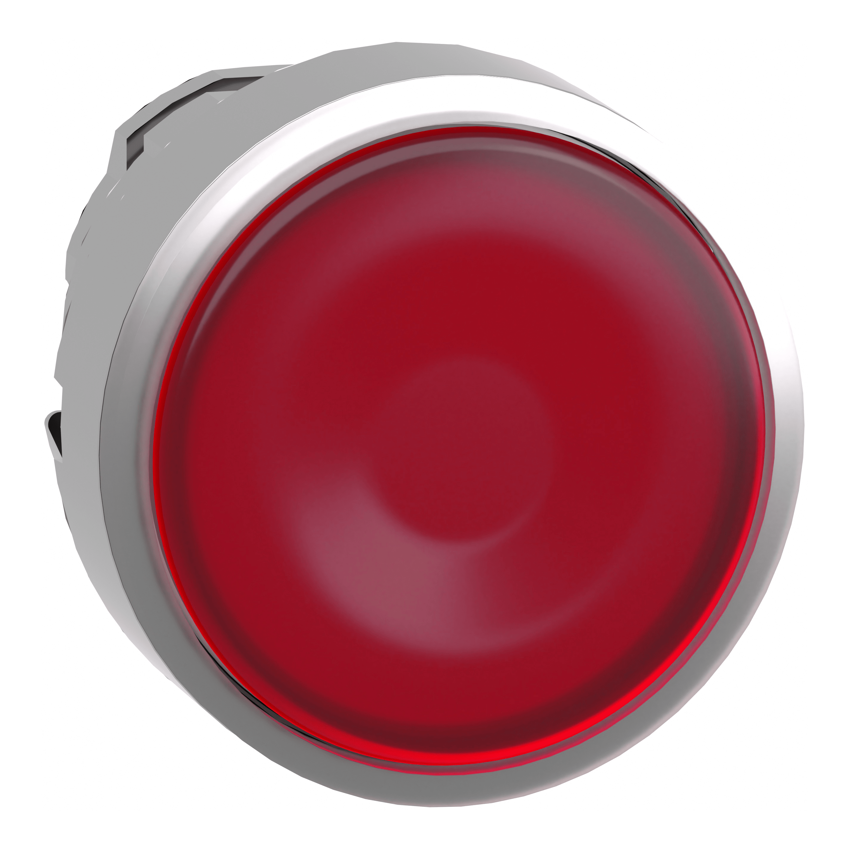 SCHNEIDER ELECTRIC - Testa pulsante luminoso Ø22 - rosso - per inserimento etichetta- per LED universale