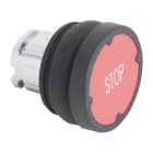 SCHNEIDER ELECTRIC - Testa pulsante - rosso - con etichetta ZB4BC48007