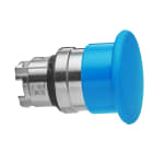 SCHNEIDER ELECTRIC - Testa pulsante Ø22 - ad impulso - fungo Ø40mm - blu