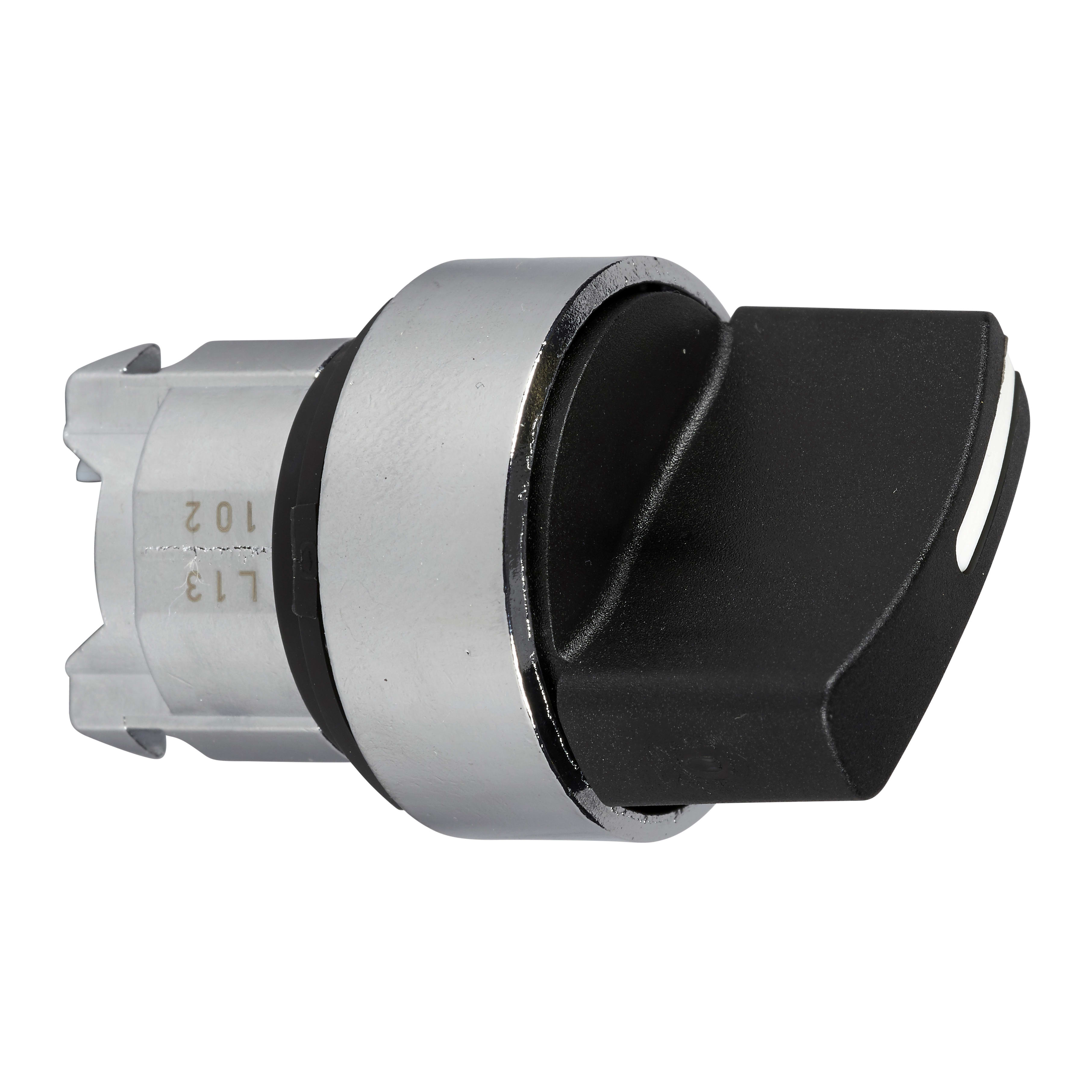 SCHNEIDER ELECTRIC - Testa selettore - 2 posizioni Ø22 - nero ZB4BD4