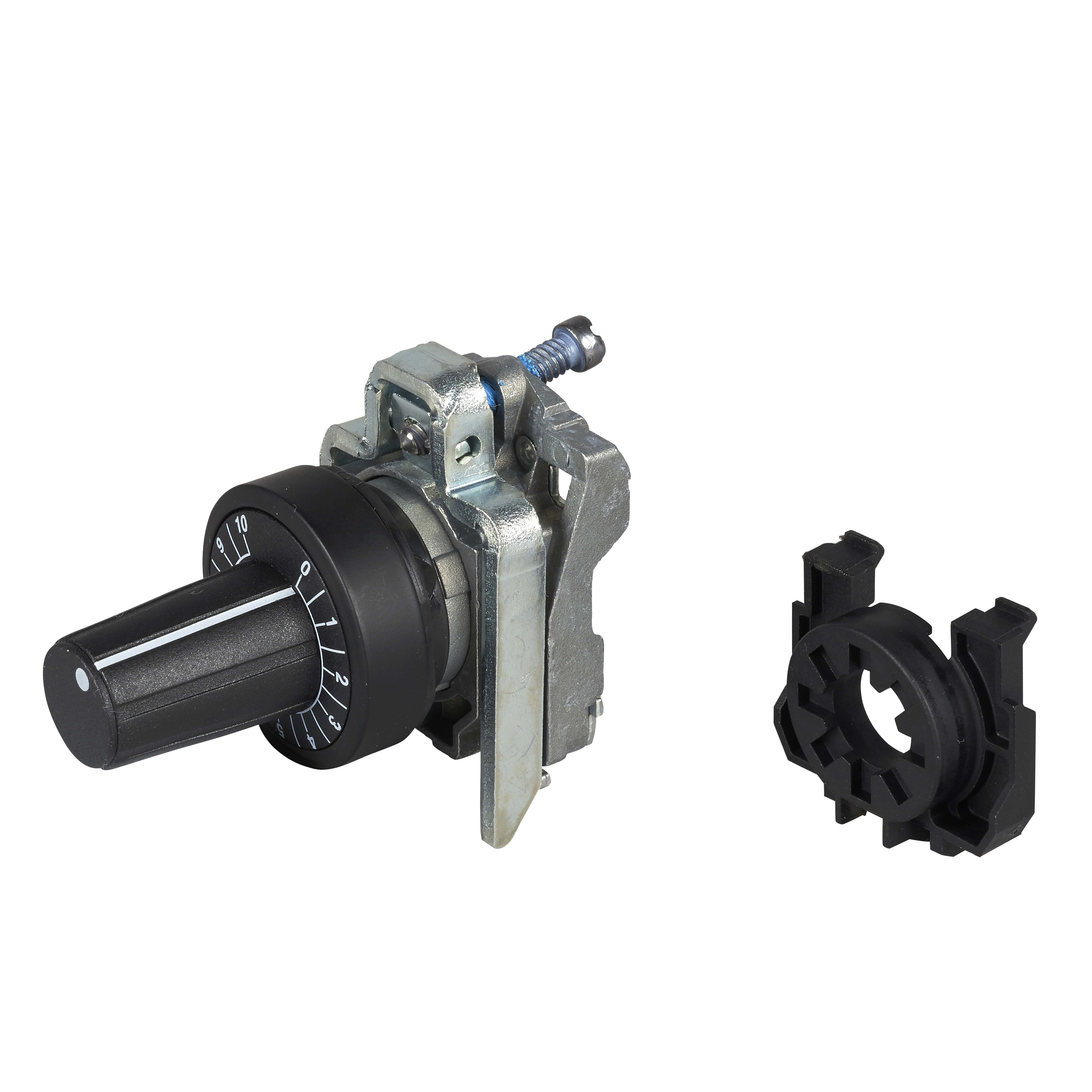 SCHNEIDER ELECTRIC - Testa per potenziometro Ø22 - nero - per asse 6 mm ZB4BD9127