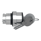 SCHNEIDER ELECTRIC - Testa selettore a chiave Ø 22 - 3 posizioni- chiave azzurra - estrazione chiave tutte ZB4BG0F046