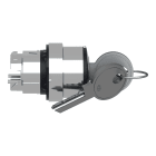 SCHNEIDER ELECTRIC - Testa selettore a chiave Ø 22 - 3 posizioni- chiave azzurra - estrazione chiave tutte