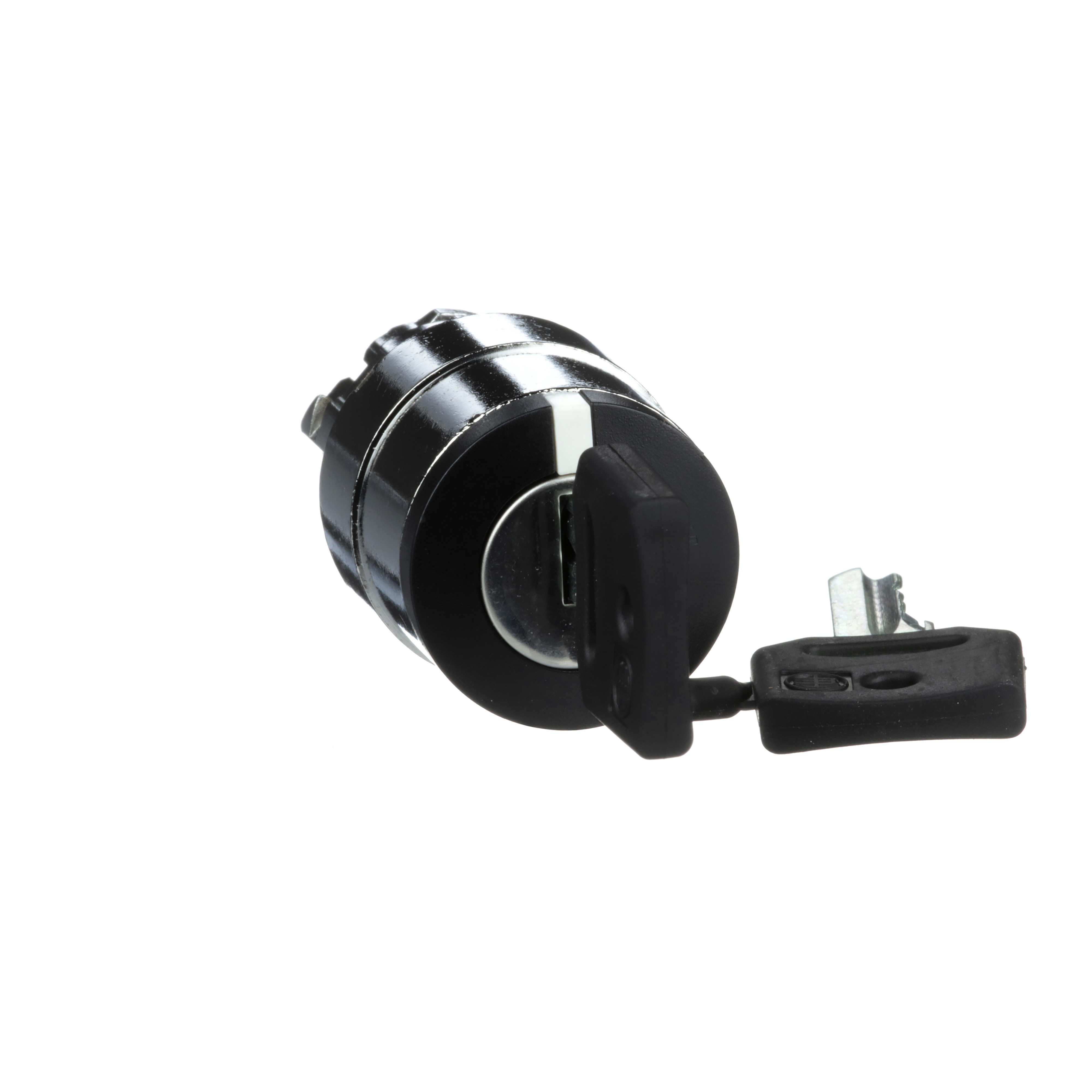 SCHNEIDER ELECTRIC - Testa selettore a chiave Ø 22 - 2 posizioni- Ronis 455 - estrazione chiave sinistra