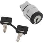 SCHNEIDER ELECTRIC - Testa selettore a chiave Ø 22 - 2 posizioni - Ronis 458a - estraz.chiave tuttel le pos.