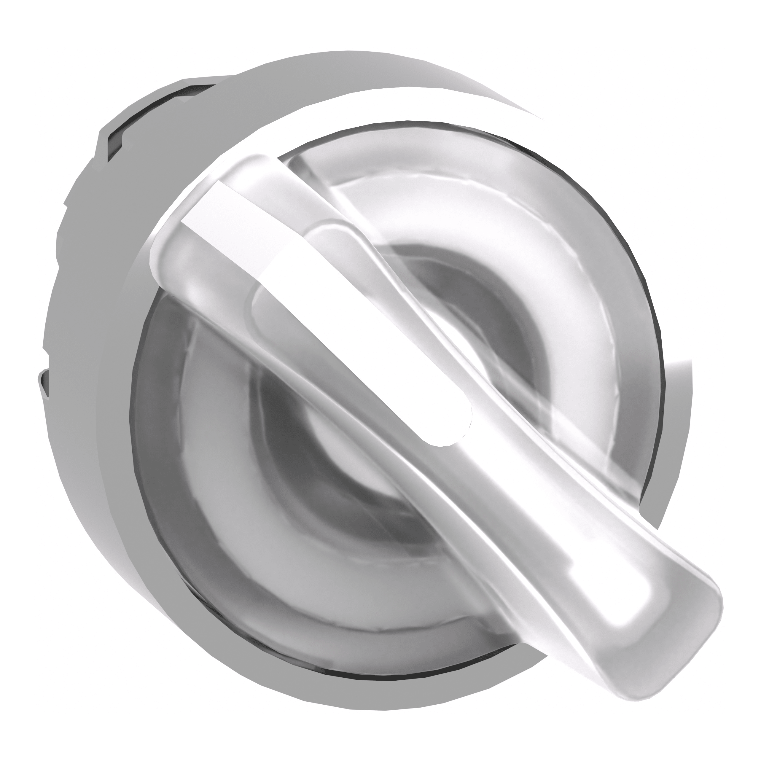 SCHNEIDER ELECTRIC - Testa selettore luminoso -Harmony XB4- 2 posizioni Ø22 - bianco- per LED universale, metallo