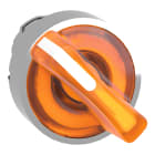 SCHNEIDER ELECTRIC - Testa selettore luminoso -2 posizioni Ø22 - arancione- per LED universale,metallo