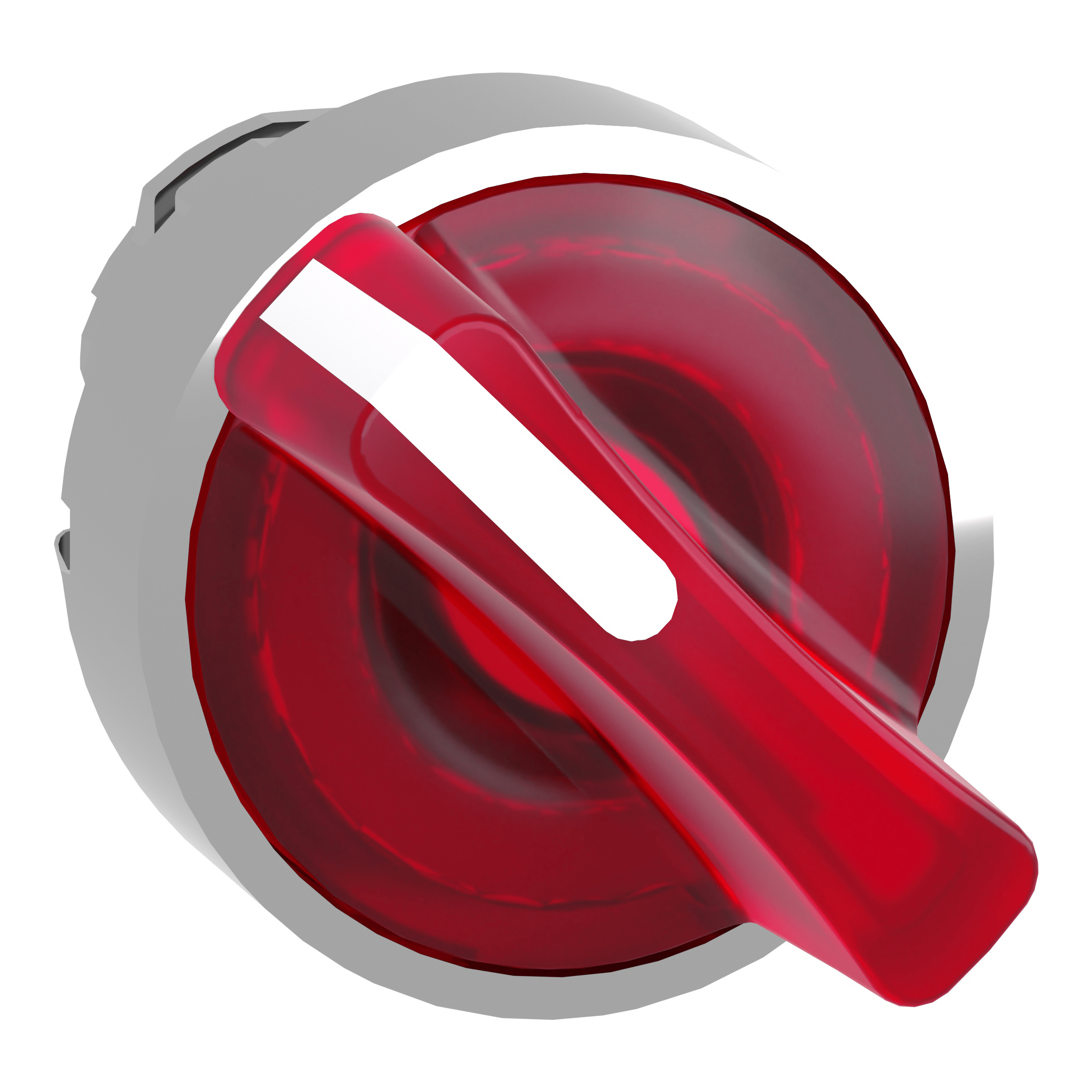 SCHNEIDER ELECTRIC - Testa selettore luminoso -Harmony XB4 - 2 posizioni Ø22 - rosso- per LED universale, metallo ZB4BK1443