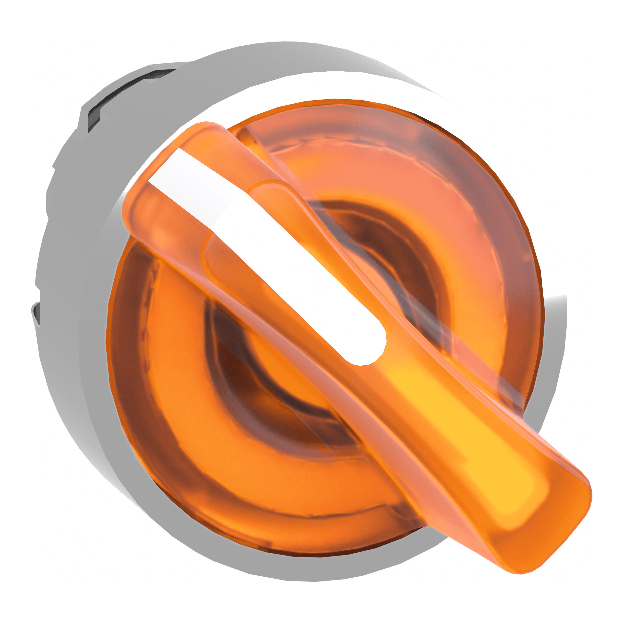 SCHNEIDER ELECTRIC - Testa selettore luminoso -Harmony XB4 - 2 posizioni Ø22 - giallo- per LED universale, metallo ZB4BK1453