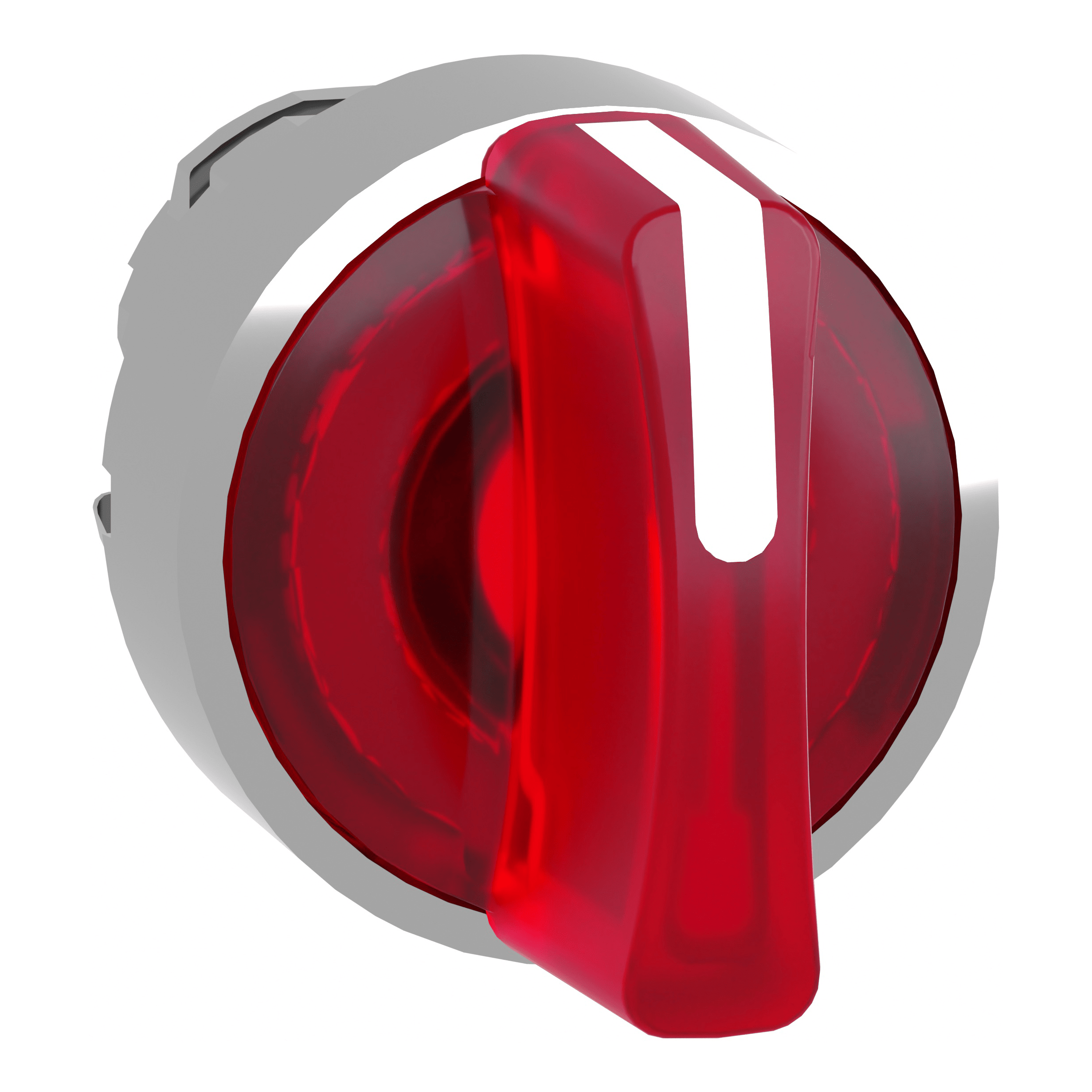 SCHNEIDER ELECTRIC - Testa selettore luminoso -Harmony XB4 - 3 posizioni Ø22 - rosso- per LED universale, metallo ZB4BK1743