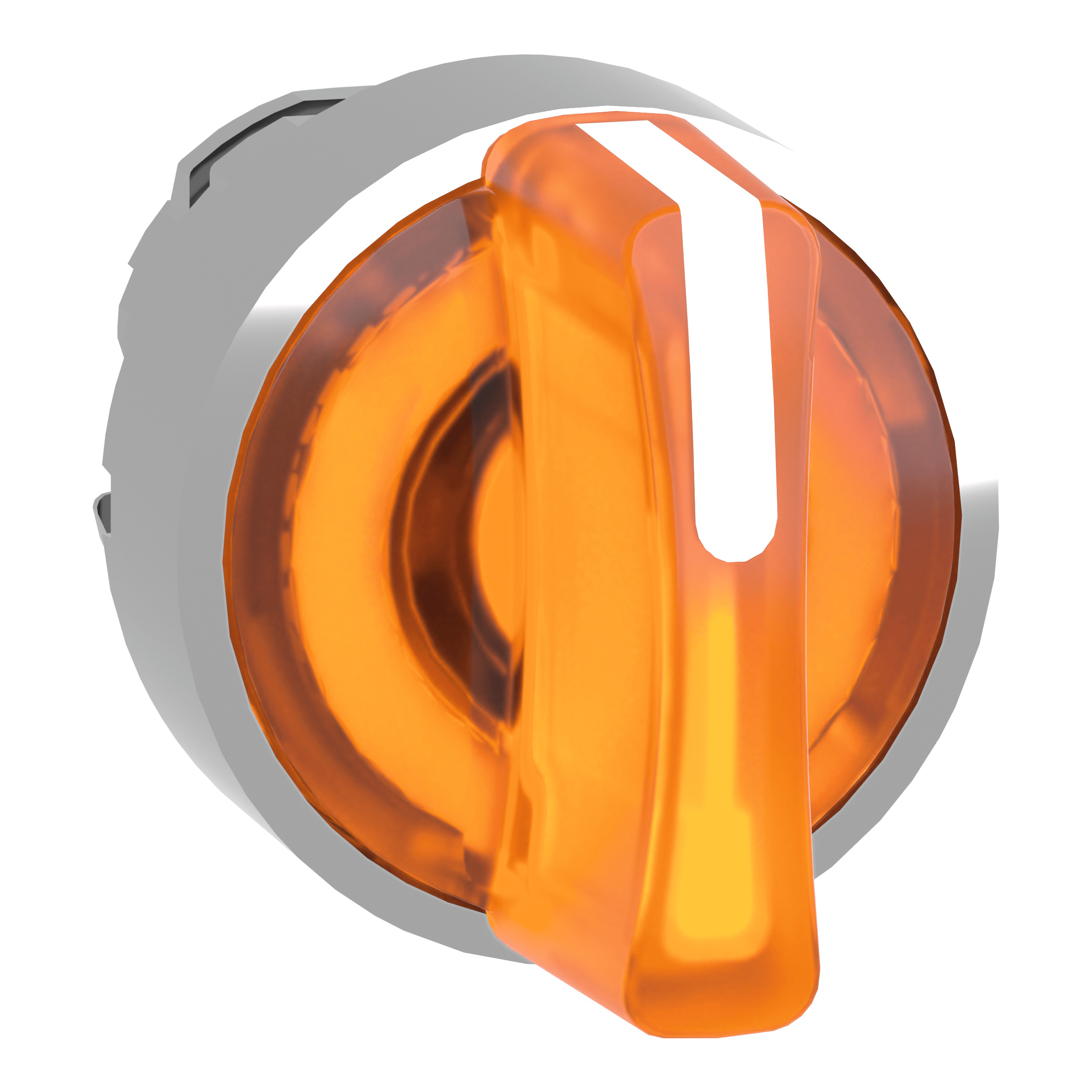 SCHNEIDER ELECTRIC - Testa selettore luminoso -Harmony XB4 - 3 posizioni Ø22 - giallo- per LED universale, metallo ZB4BK1753