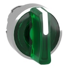 SCHNEIDER ELECTRIC - Testa selettore luminoso -Harmony XB4 - 3 posizioni Ø22 - verde- per LED universale, metallo