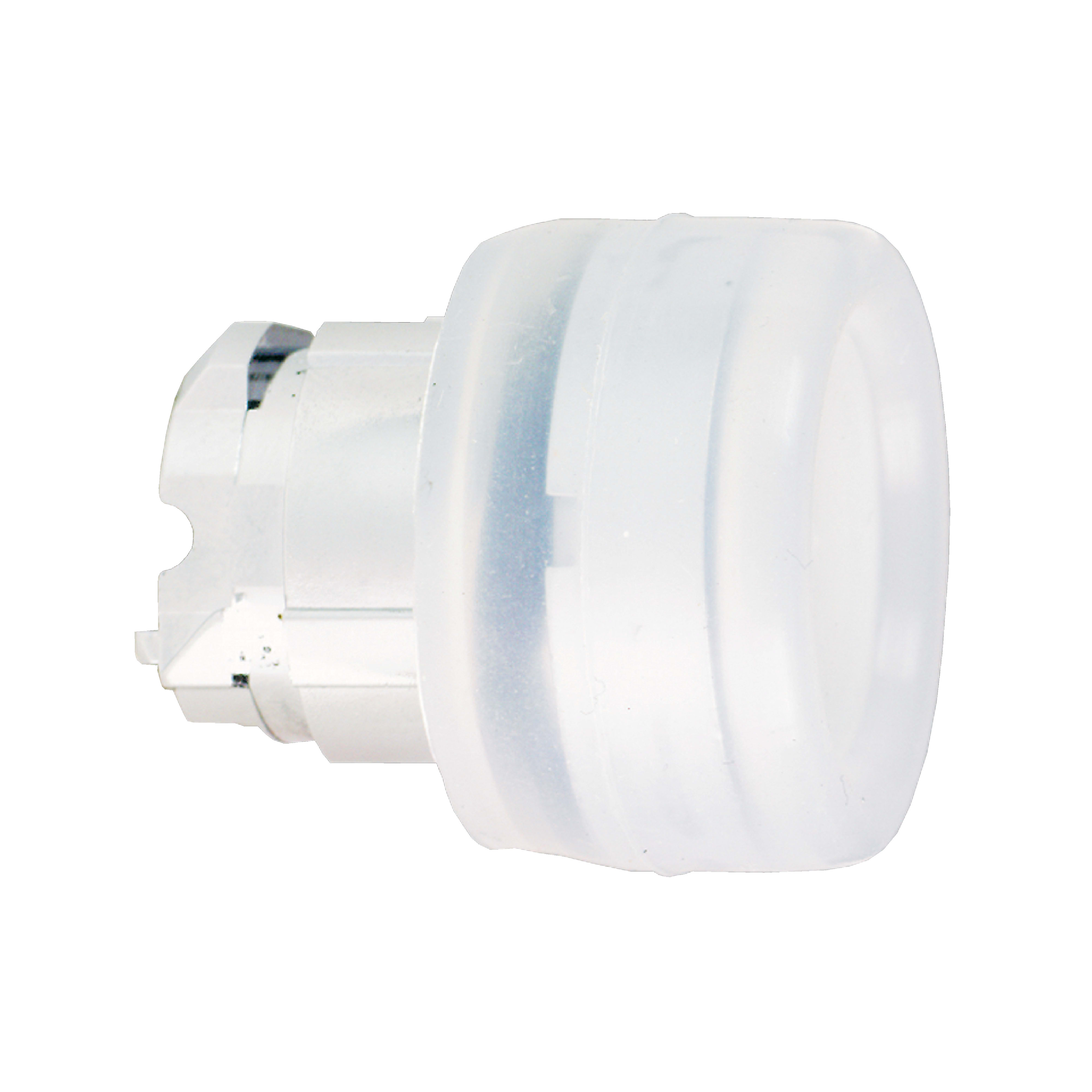 SCHNEIDER ELECTRIC - Testa pulsante Ø22 - sporgente—bianca - (silicone trasparente) ZB4BP1