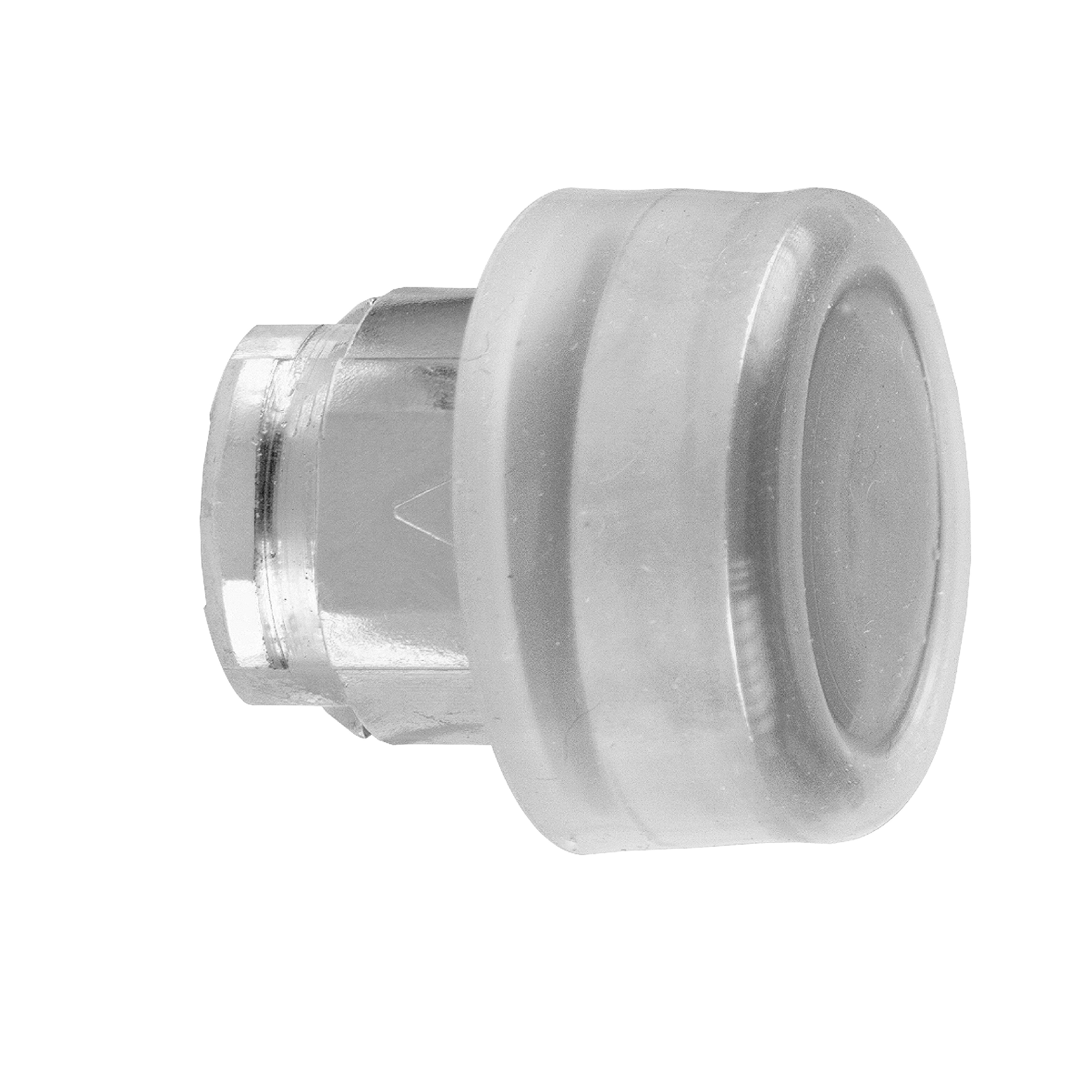 SCHNEIDER ELECTRIC - Testa pulsante Ø22 - sporgente—nera - (silicone trasparente)