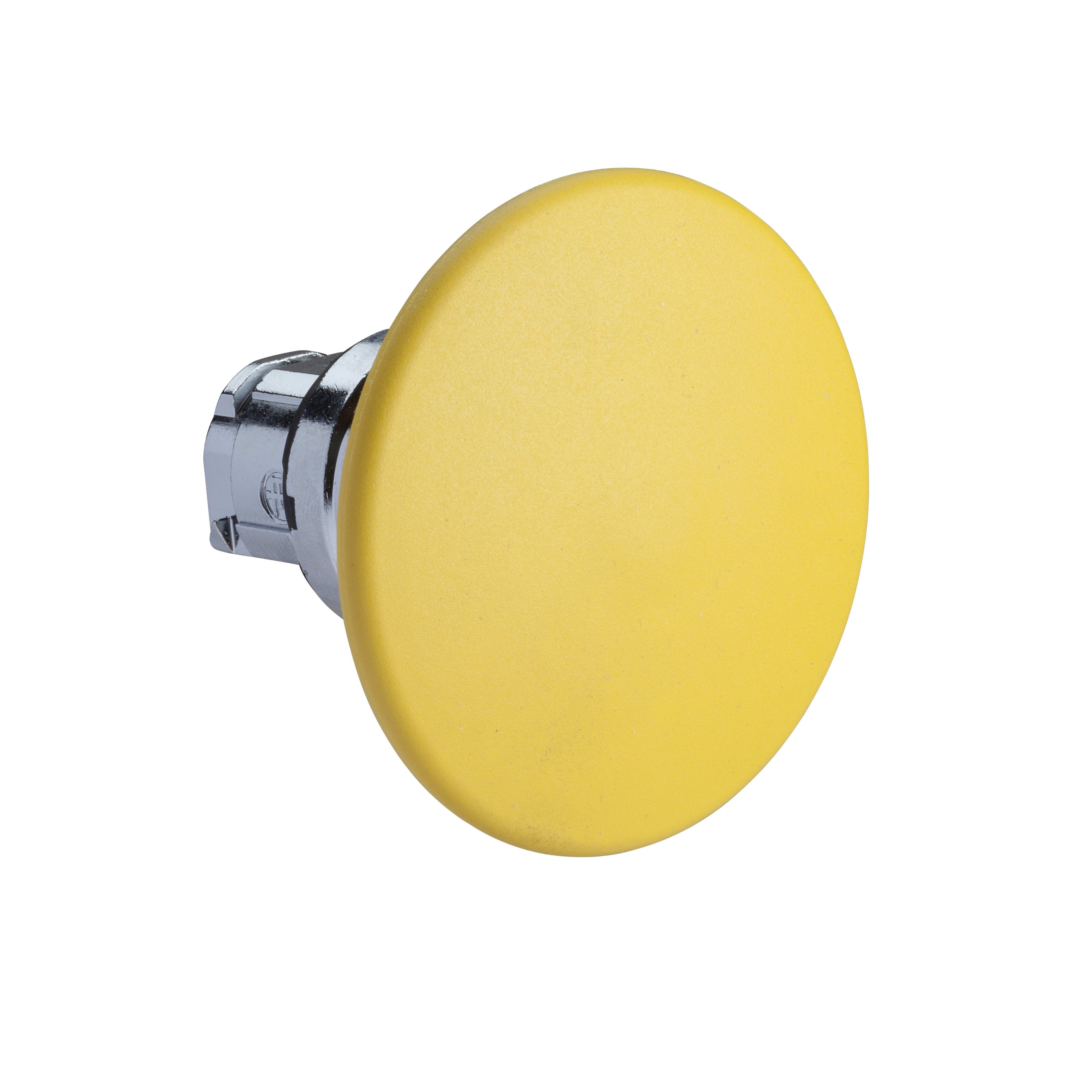 SCHNEIDER ELECTRIC - Testa pulsante Ø22 - ad impulso - fungo Ø60mm - gialla