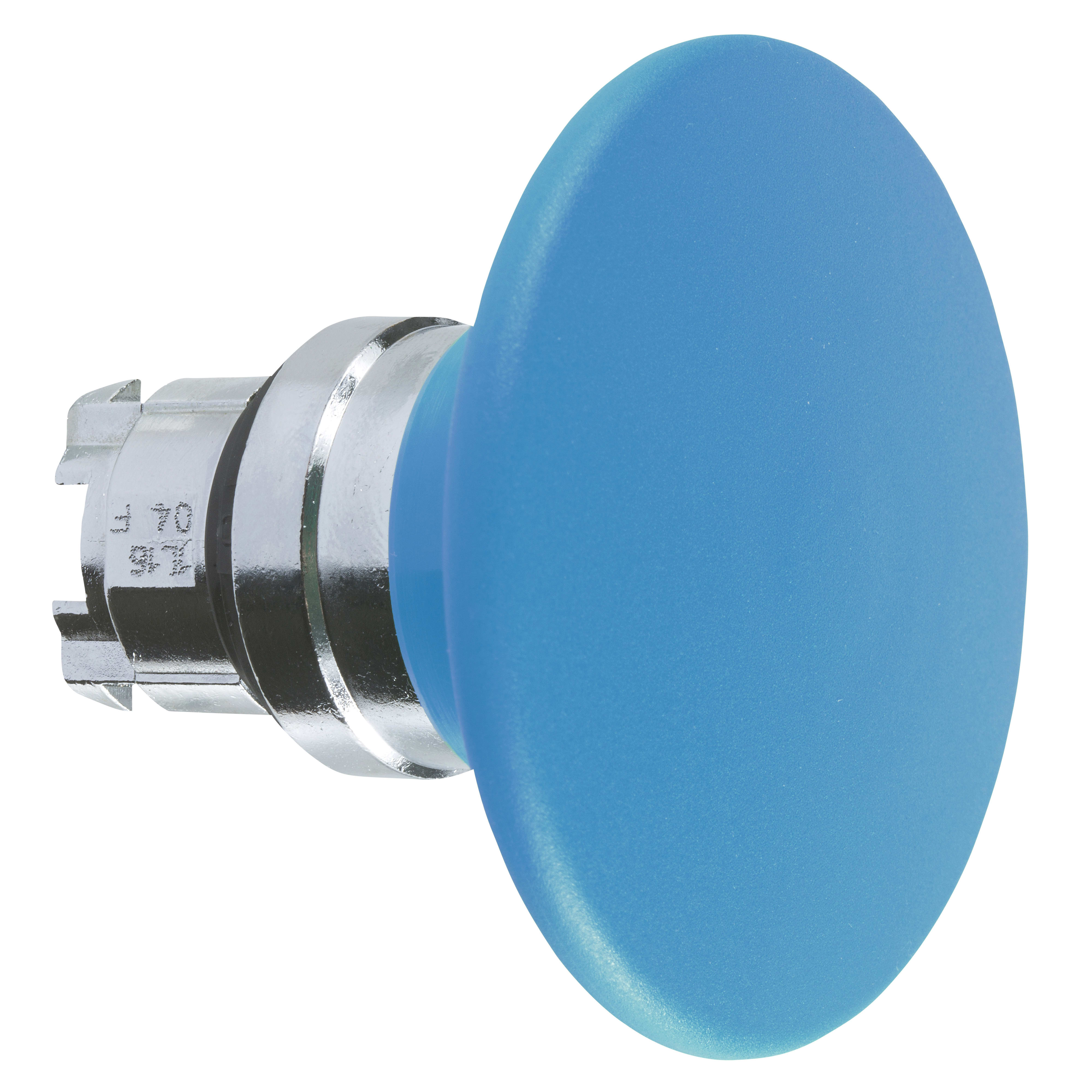 SCHNEIDER ELECTRIC - Testa pulsante Ø22 - ad impulso - fungo Ø60mm - blu