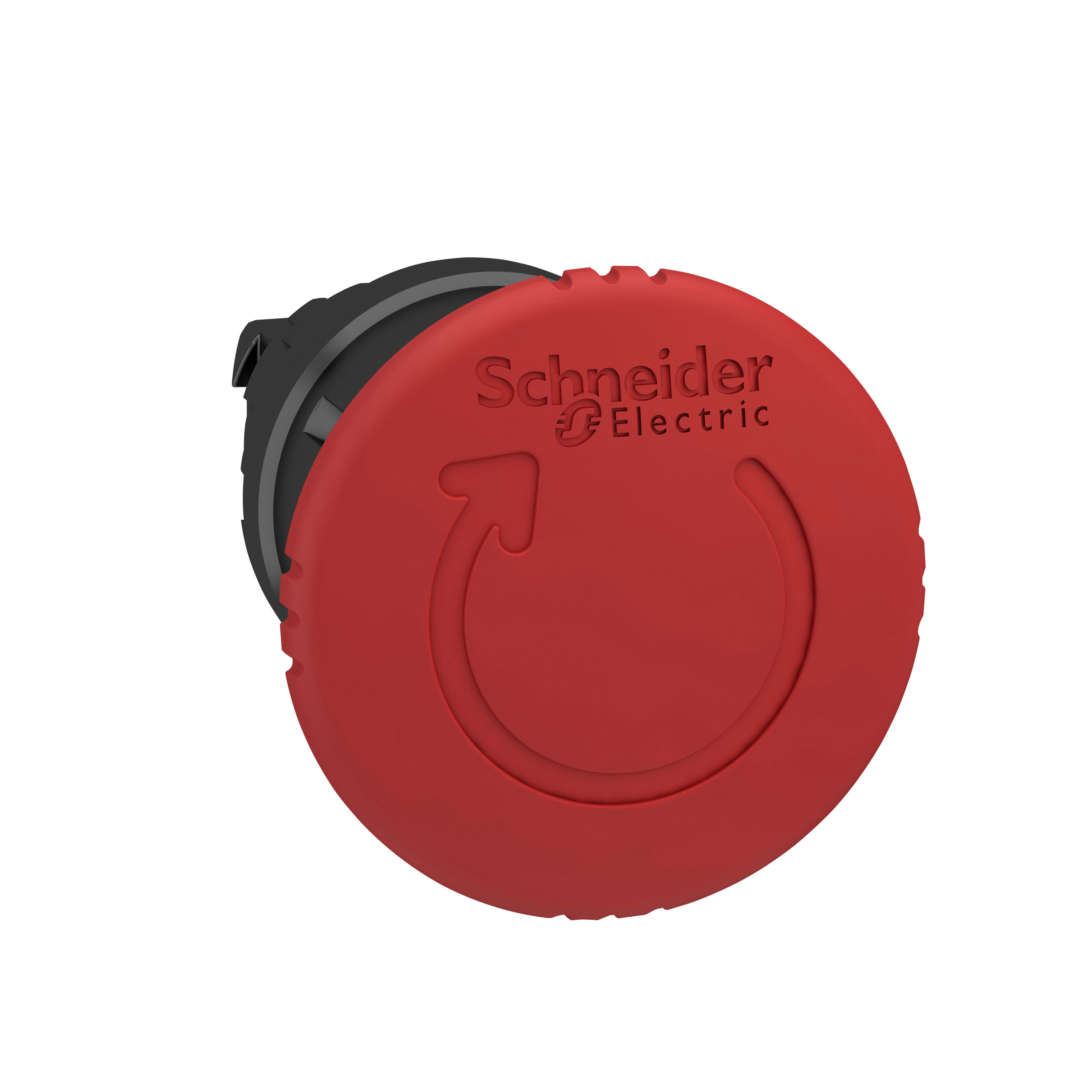 SCHNEIDER ELECTRIC - Testa pulsante Ø22 - sblocco rotazione - fungo Ø40mm - rossa