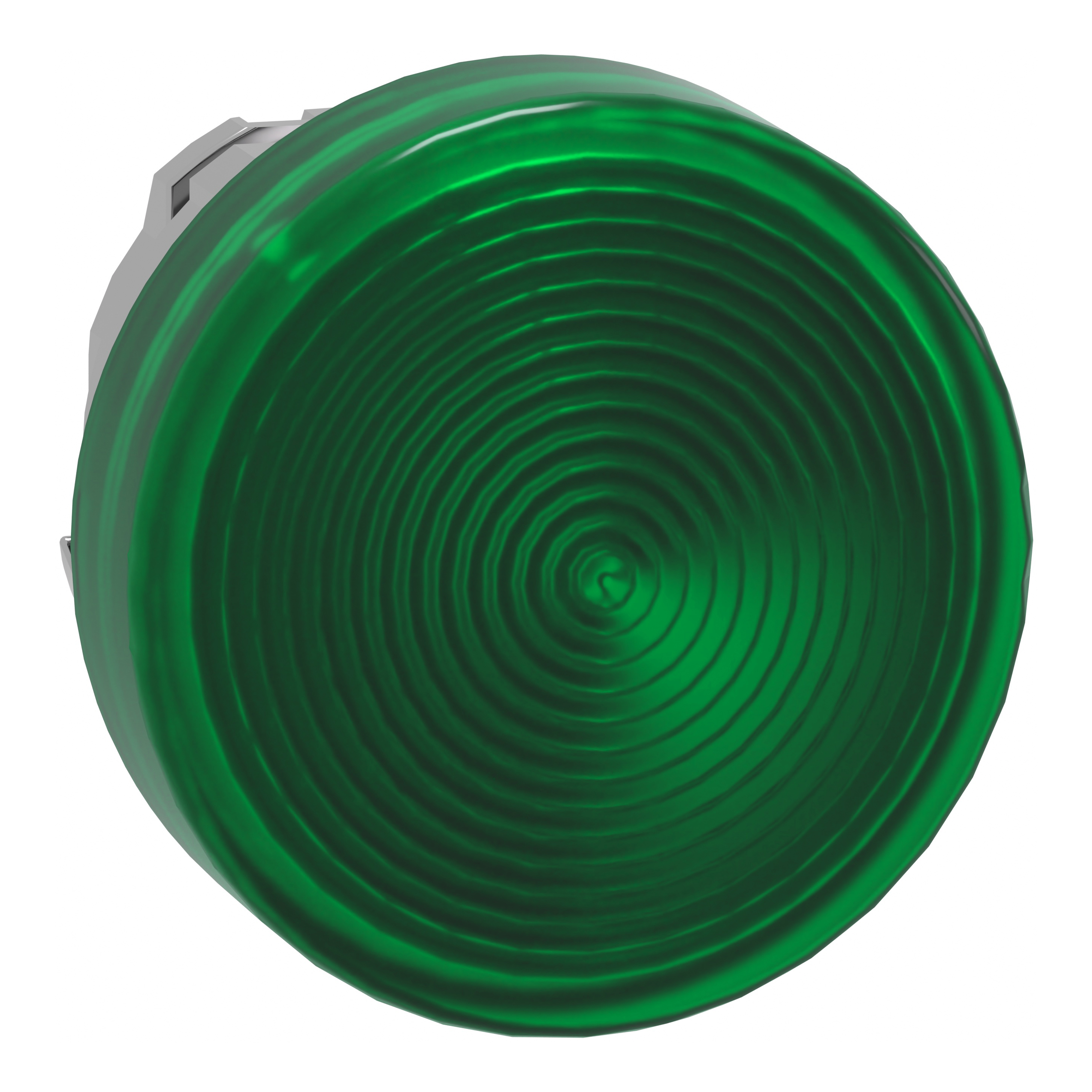 SCHNEIDER ELECTRIC - Testa lampada spia Ø22 gemma striata verde - per LED universale