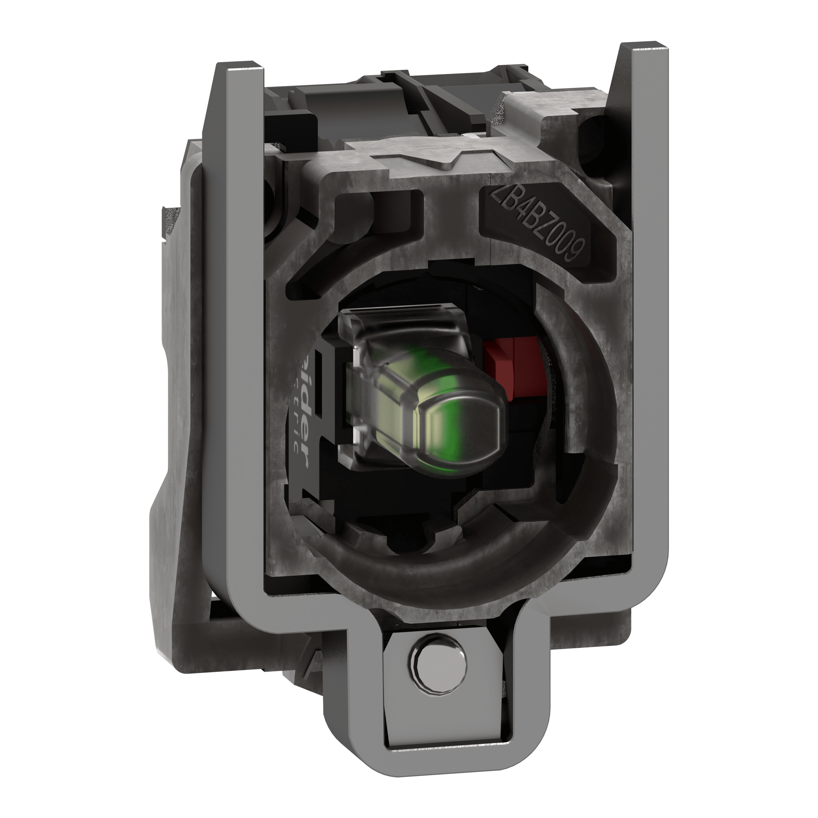 SCHNEIDER ELECTRIC - Corpo per pulsante luminoso Ø22 - LED universale 1NC-24Vac/dc ZB4BW0B12