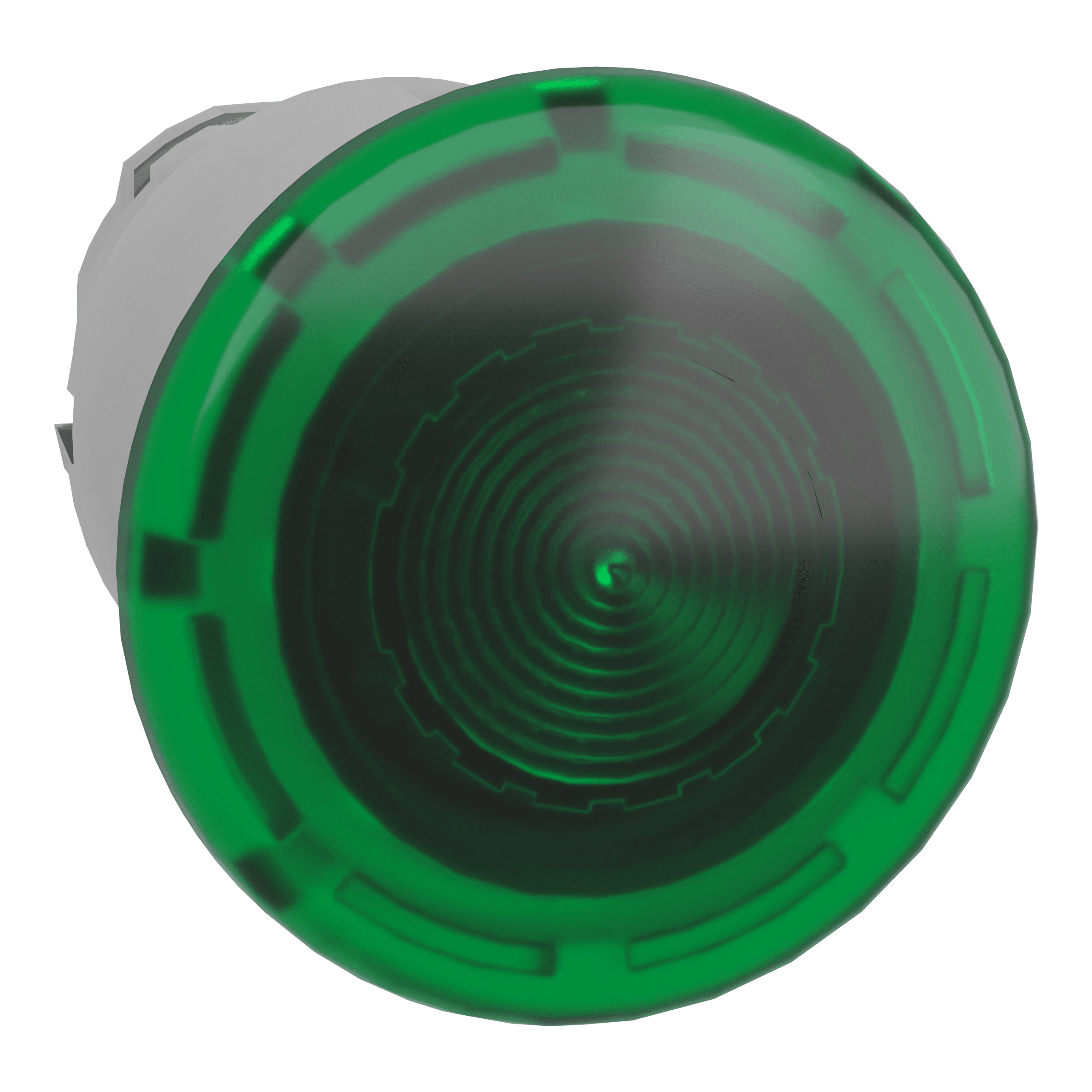 SCHNEIDER ELECTRIC - Testa pulsante a fungo luminoso Ø40 - PREMERE-TIRARE Ø22 - verde- per LED universale ZB4BW633