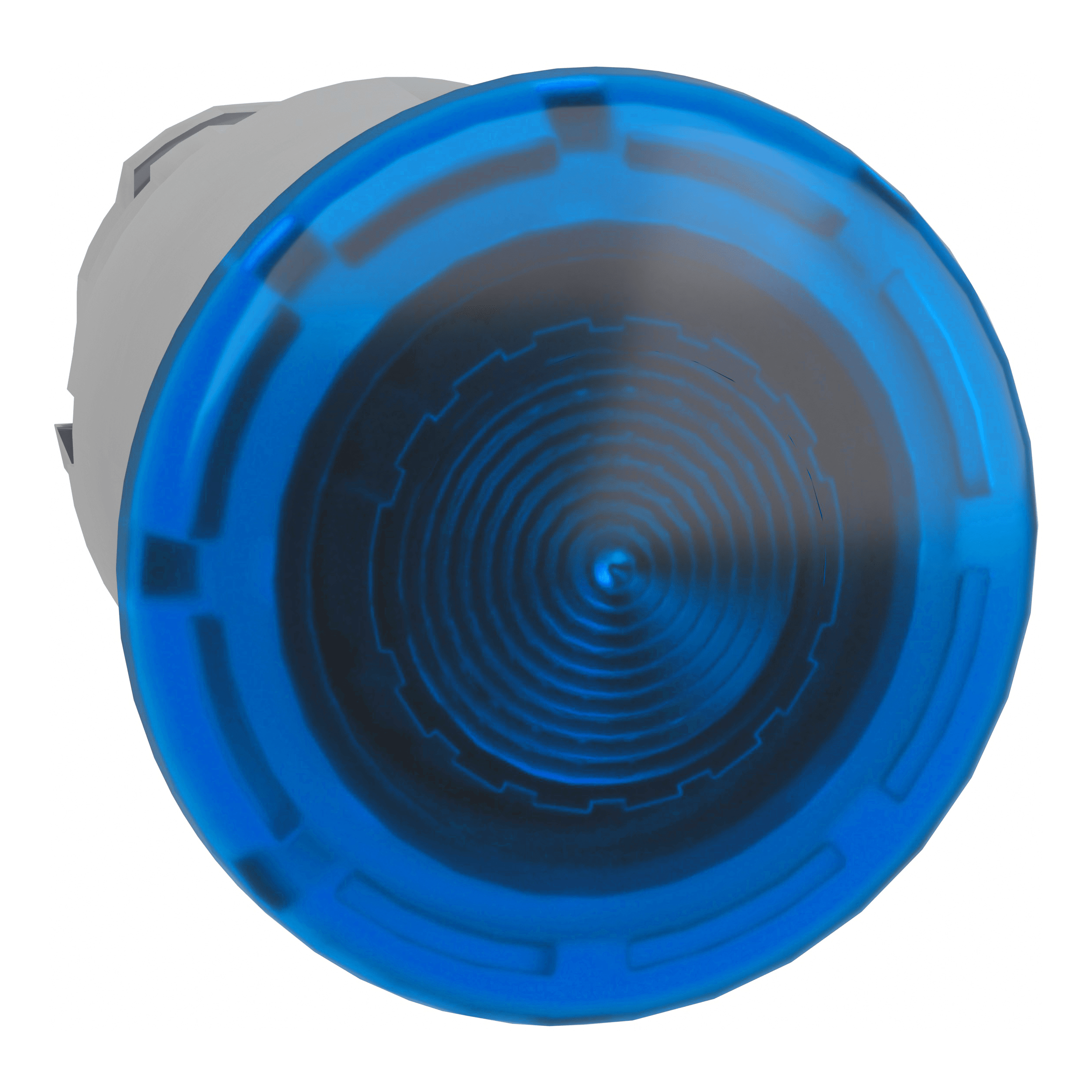 SCHNEIDER ELECTRIC - Testa pulsante a fungo luminoso Ø40 - PREMERE-TIRARE Ø22 - blu- per LED universale ZB4BW663