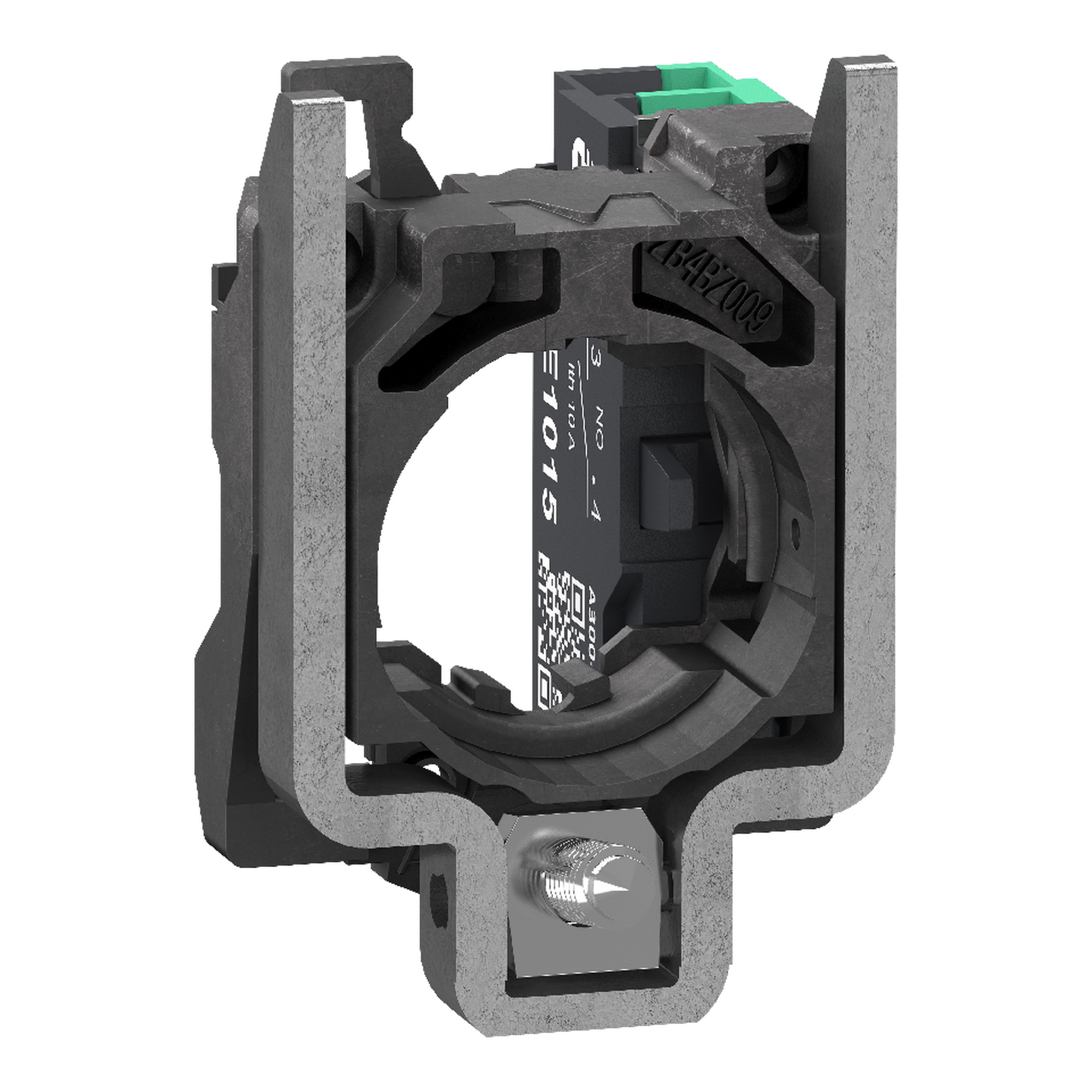 SCHNEIDER ELECTRIC - Corpo contatti, Harmony XB4, contatto singolo, con base di fissaggio, metallo, 1 NO, contatti Push-in ZB4BZ1015