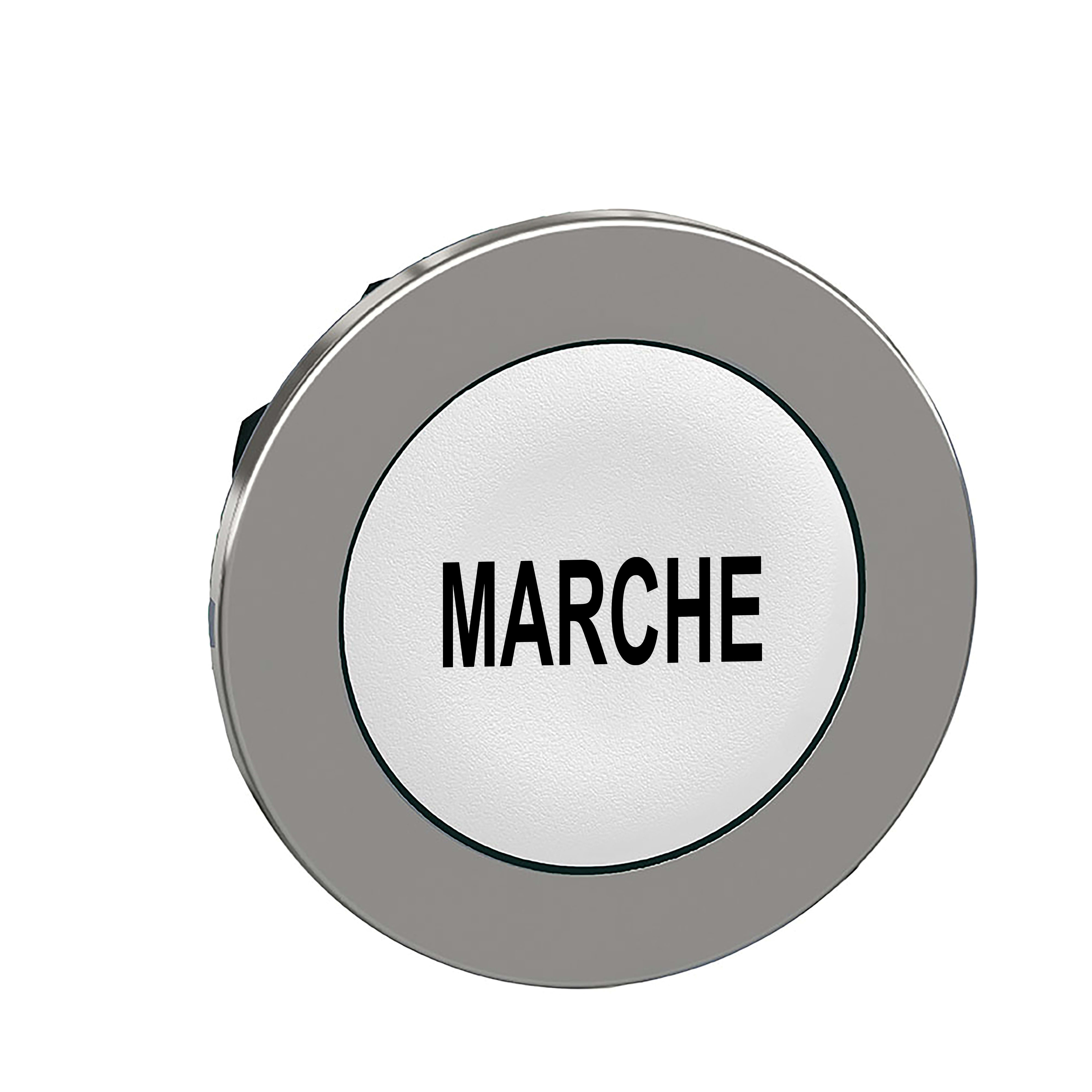 SCHNEIDER ELECTRIC - Testa pulsante bianco filopannello con marcatura MARCHE