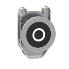 SCHNEIDER ELECTRIC - Testa pulsante nero filopannello con marcatura O ZB4FA232