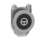 SCHNEIDER ELECTRIC - Testa pulsante nero filopannello con marcatura T ZB4FA245