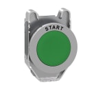 SCHNEIDER ELECTRIC - Testa pulsante, Harmony XB4, metallo, verde filopannello, 30mm, ad impulso, con marcatura START