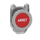 SCHNEIDER ELECTRIC - Testa pulsante rosso filopannello con marcatura ARRET ZB4FA433