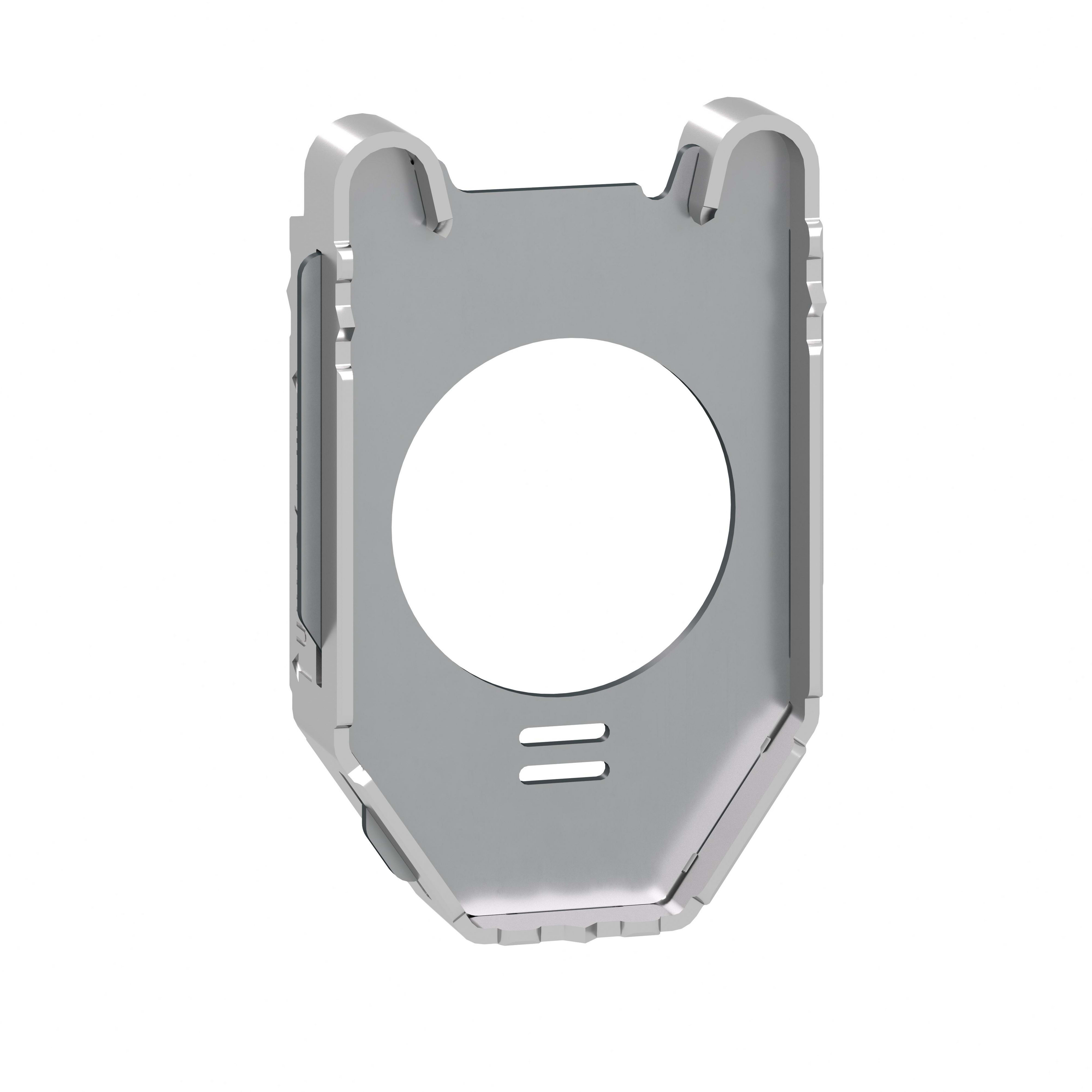 SCHNEIDER ELECTRIC - Adattatore pulsante filopannello, Harmony XB4, metallo, 30mm