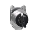 SCHNEIDER ELECTRIC - Testa selettore a chiave 455 filopannello 3 pos. Fisse estraz. Sx e centro, Harmony XB4,30mm, metallo