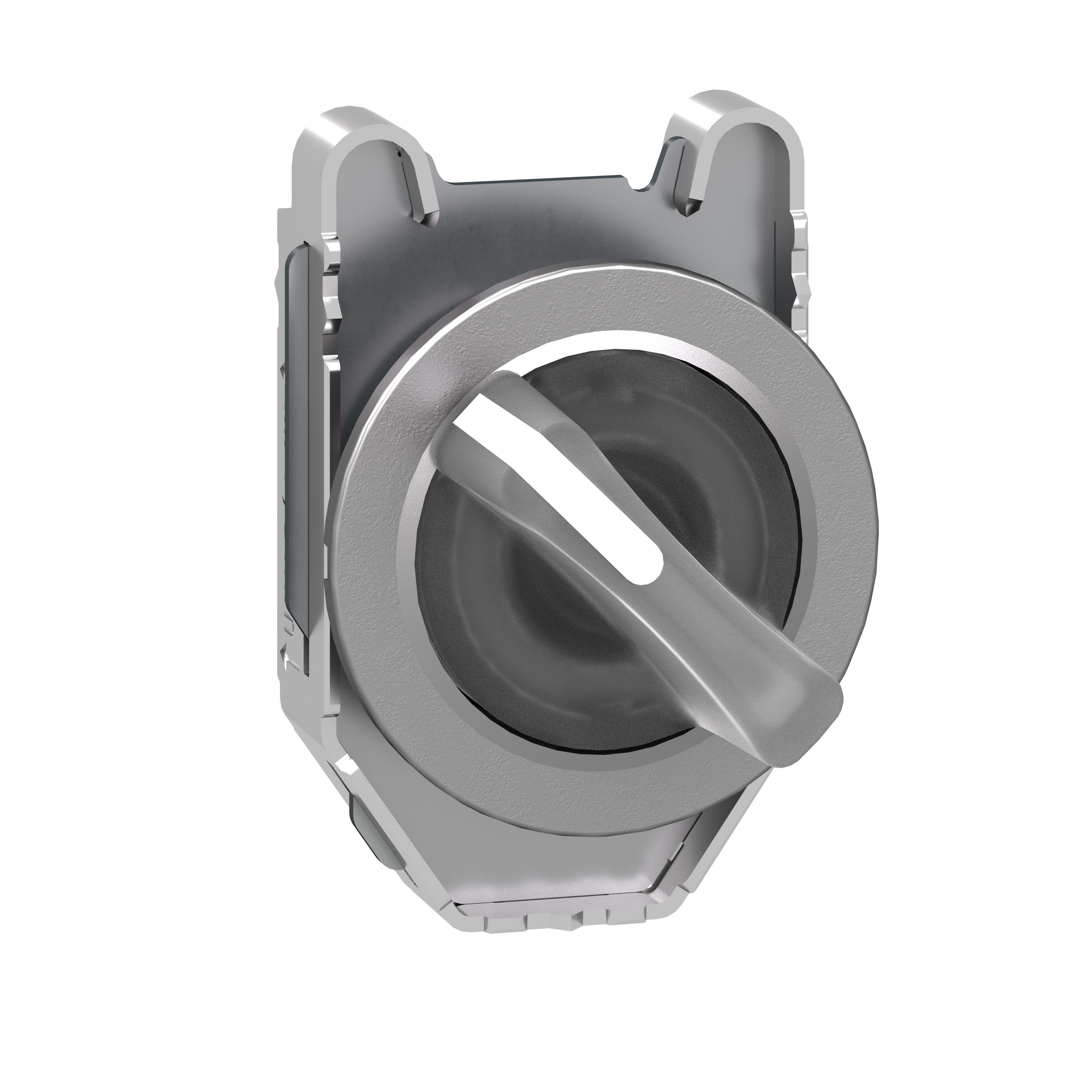 SCHNEIDER ELECTRIC - Testa selettore luminoso bianco filopannello 2 posizioni con ritorno- per LED universale- Ø30 ZB4FK1213