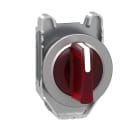SCHNEIDER ELECTRIC - Testa selettore luminoso rosso filopannello 3 pos. ritorno da sinistra al centro- per LED universale- Harmony XB4,30mm, metallo